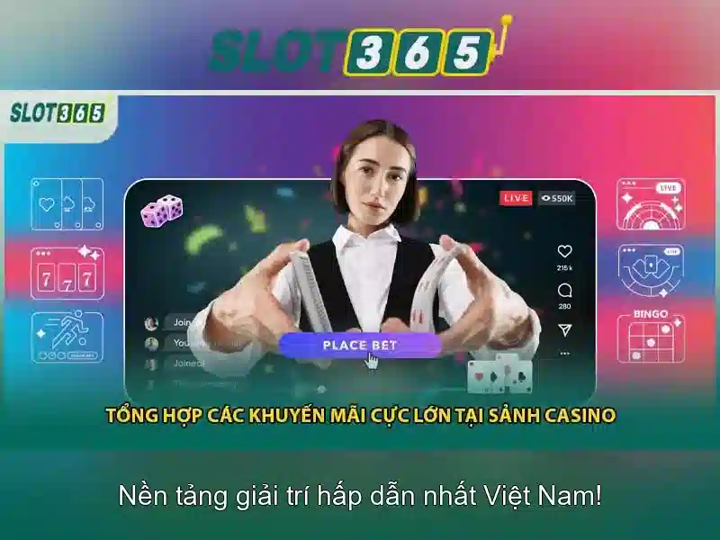Slot365: Nền tảng giải trí cá cược trực tuyến nổi bật